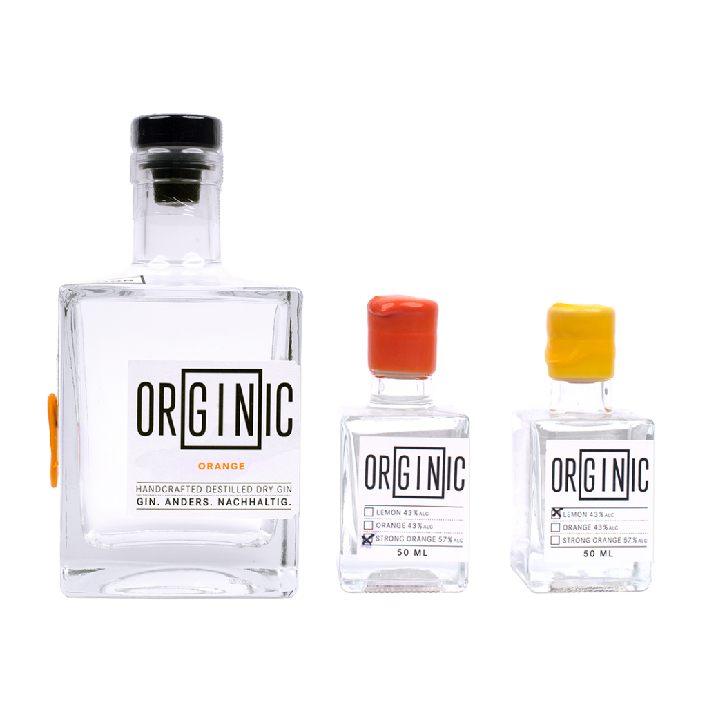 Orginic Dry Gin Bundle: Orange, Mini Stong Orange, Lemon